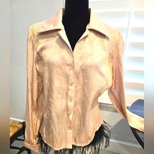 Elegant Gold Women's Top